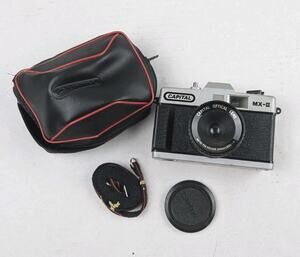 Vintage Capital MX-II 35mm Film Camera w/ Case Strap Cap Loaded Film Untested